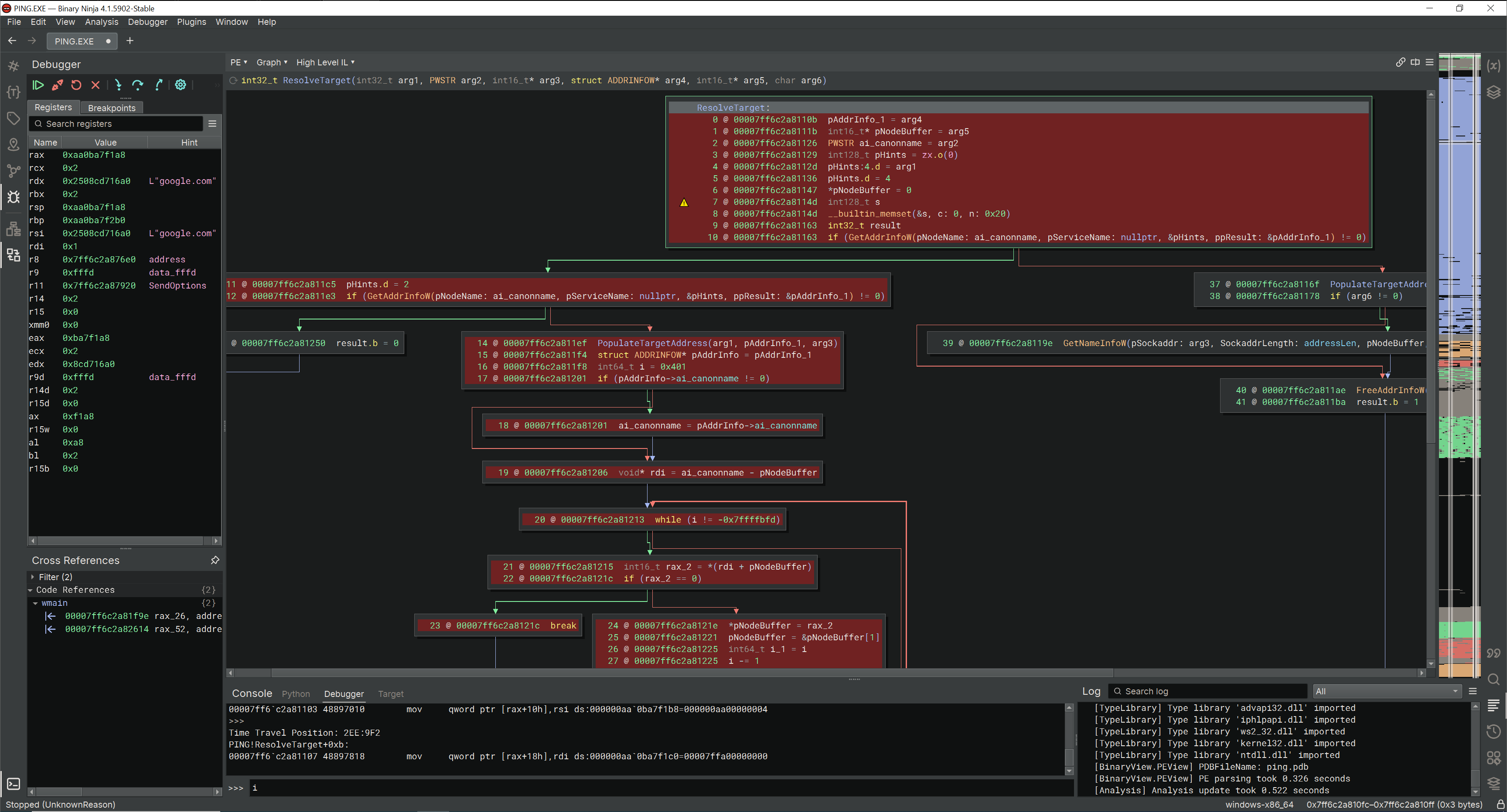 HLIL highlighting in the graph view