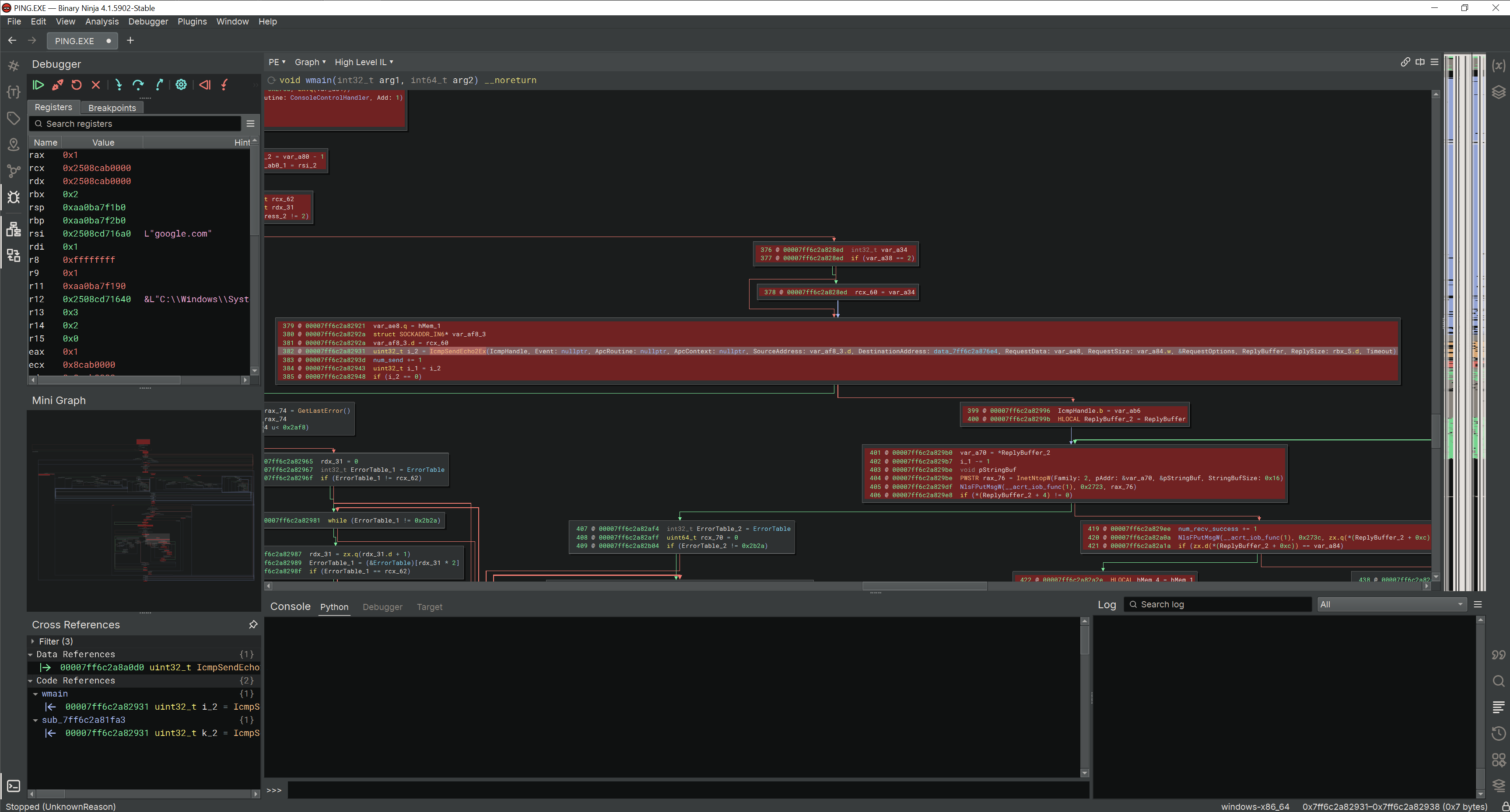 ICMP function found